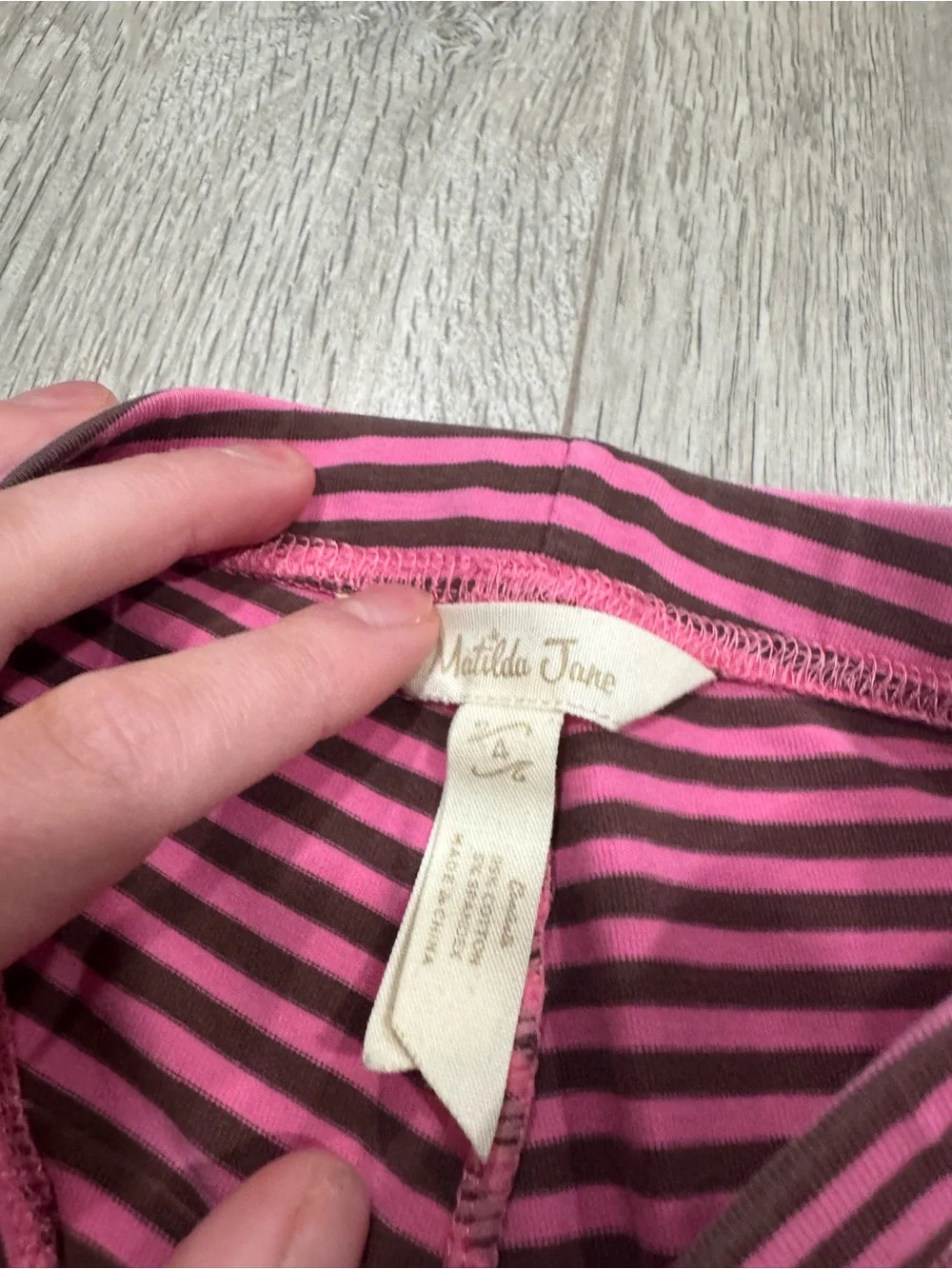 Matilda Jane Friendly Mime Striped Ruffle Leggings